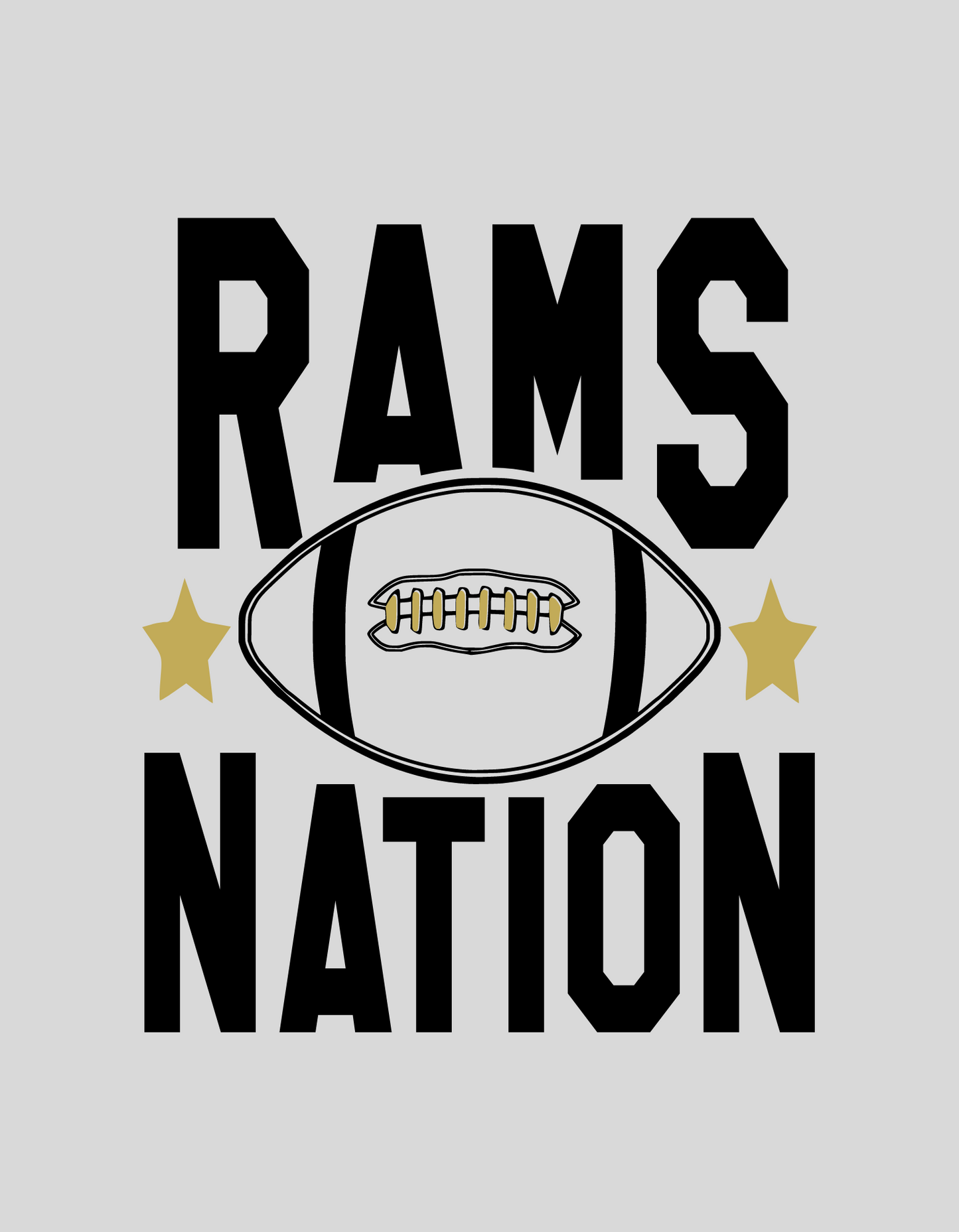 Rams Nation Football Fundraiser T-Shirt