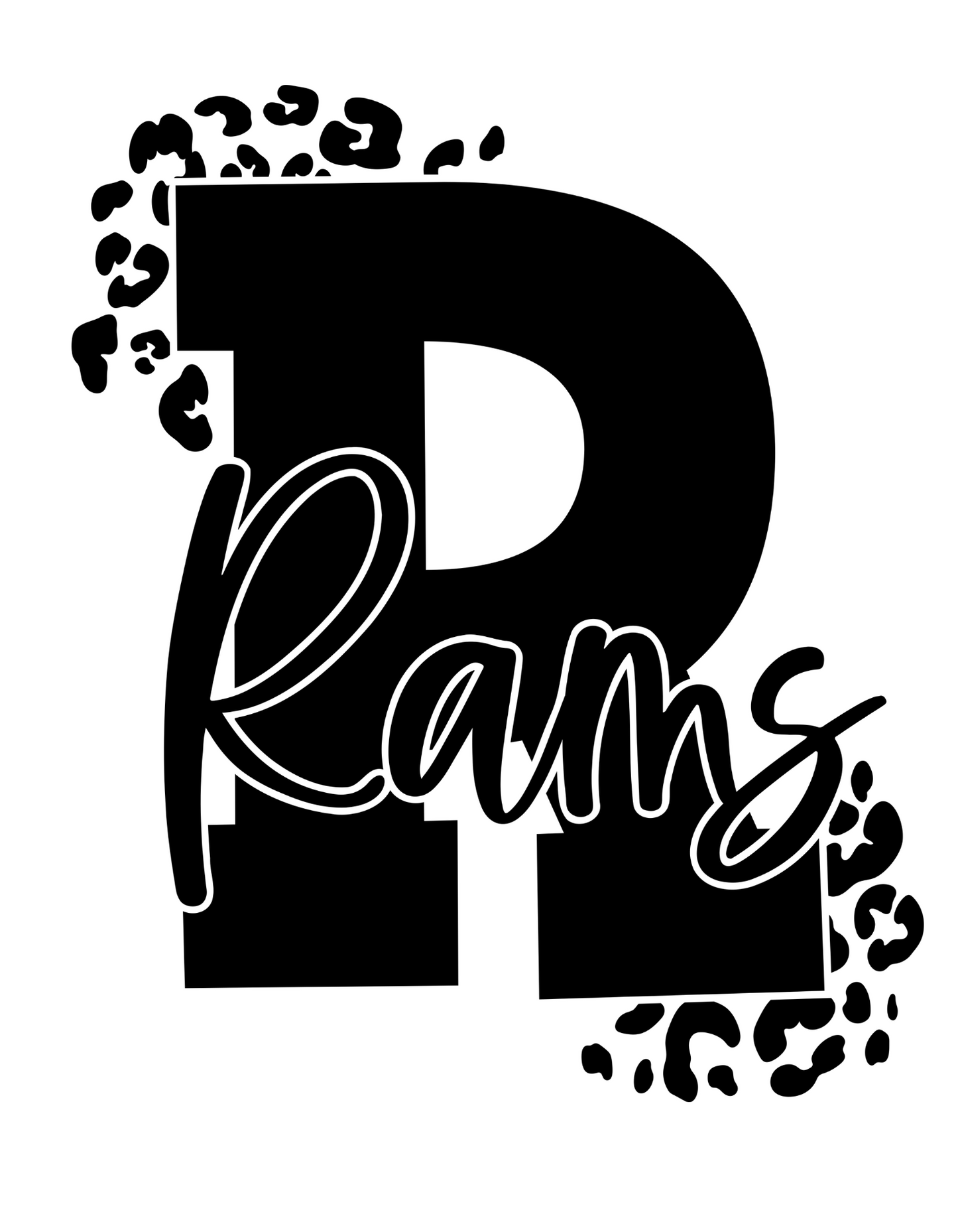 Rams - R- Cheetah Print