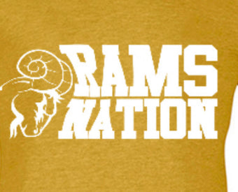 Rams Nation -T-Shirt- with White lettering