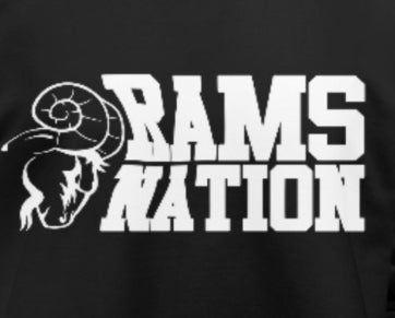 Rams Nation -T-Shirt- with White lettering