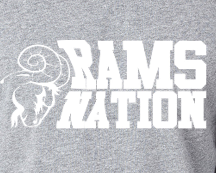 Rams Nation -T-Shirt- with White lettering