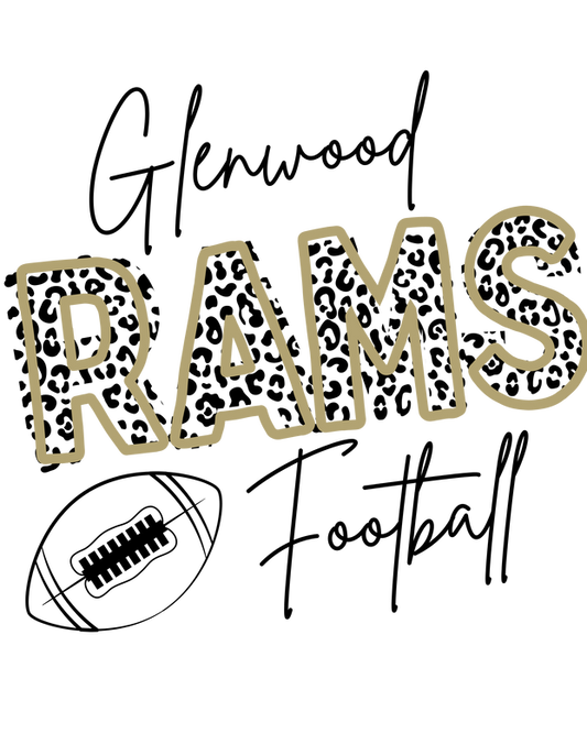 Rams Football - Cheetah writing